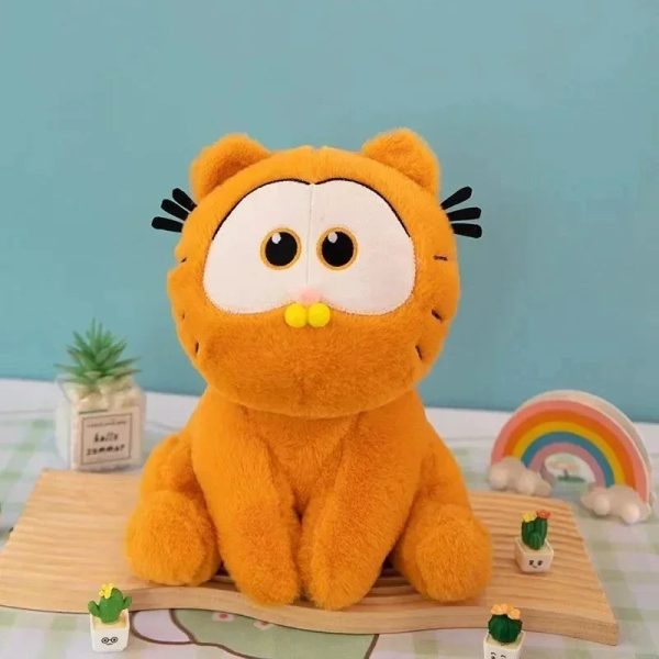 Kawaii Garfield Plush Doll - Cute Sitting Action Figure for All Ages