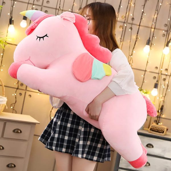 Kawaii Giant Unicorn Plush Toy - Soft, Cuddly, Perfect Gift for Kids!