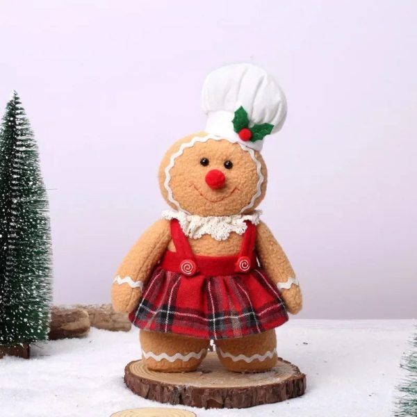 Kawaii Gingerbread Plush Toy - Adorable Christmas Ornament for All!
