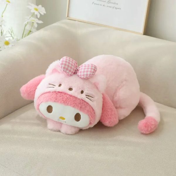 Kawaii Kuromi & My Melody Plush Toy - Soft Cartoon Pillow Cover Kawaii Kuromi & My Melody Plush Toy - Soft Cartoon Pillow Cover