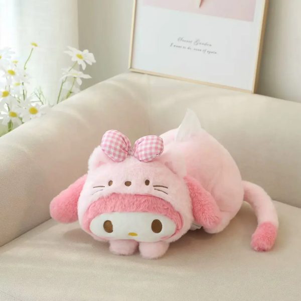 Kawaii Kuromi & My Melody Plush Toy - Soft Cartoon Pillow Cover Kawaii Kuromi & My Melody Plush Toy - Soft Cartoon Pillow Cover