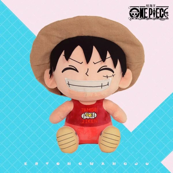 Kawaii One Piece Plush Dolls - Luffy & Chopper Soft Stuffed Toys