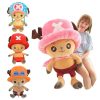 Kawaii One Piece Plush Dolls - Luffy & Chopper Soft Stuffed Toys