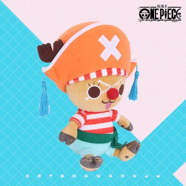 Kawaii One Piece Plush Dolls - Luffy & Chopper Soft Stuffed Toys
