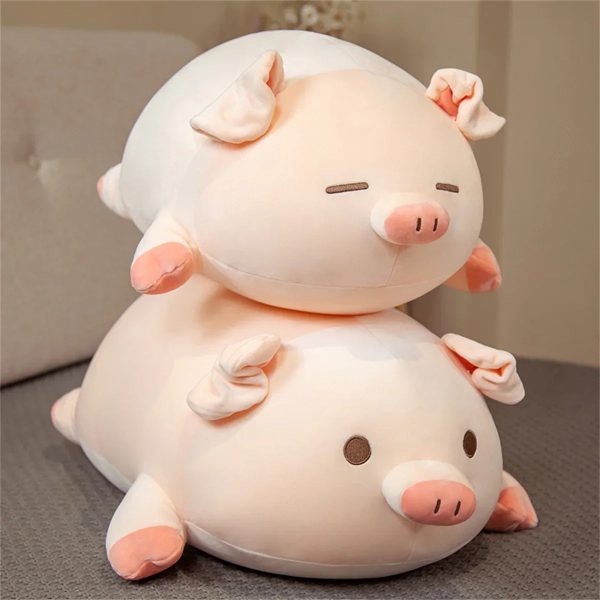 Kawaii Pink Pig Plush Toy - Soft Cushion for Cozy Decor & Gifts Kawaii Pink Pig Plush Toy - Soft Cushion for Cozy Decor & Gifts
