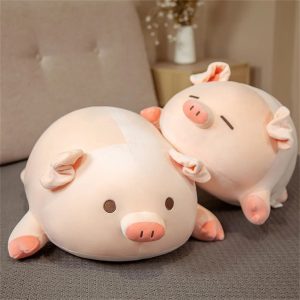 Kawaii Pink Pig Plush Toy - Soft Cushion for Cozy Decor & Gifts
