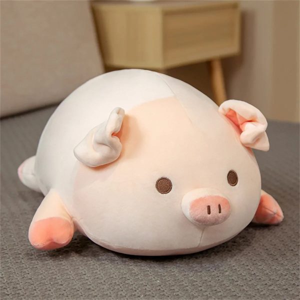 Kawaii Pink Pig Plush Toy - Soft Cushion for Cozy Decor & Gifts Kawaii Pink Pig Plush Toy - Soft Cushion for Cozy Decor & Gifts
