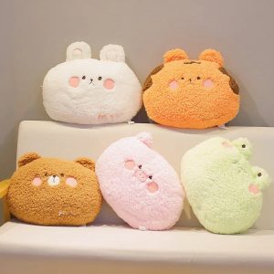Kawaii Plush Animal Pillows - Soft, Adorable Cushions for Kids