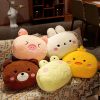 Kawaii Plush Animal Pillows - Soft, Adorable Cushions for Kids
