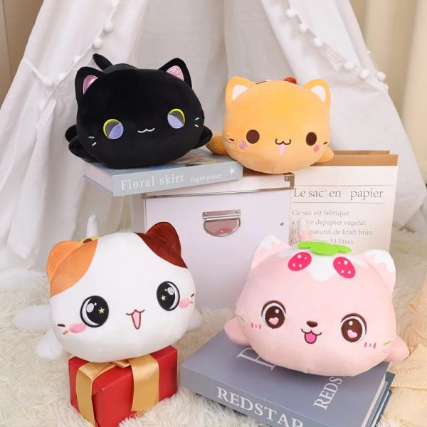 Kawaii Plush Cartoon Cat Doll - Soft, Cuddly Kitten Pillow Toy Kawaii Plush Cartoon Cat Doll - Soft, Cuddly Kitten Pillow Toy