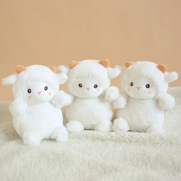 Kawaii Plush Sheep & Rabbit Dolls - Soft, Adorable Animal Pillows