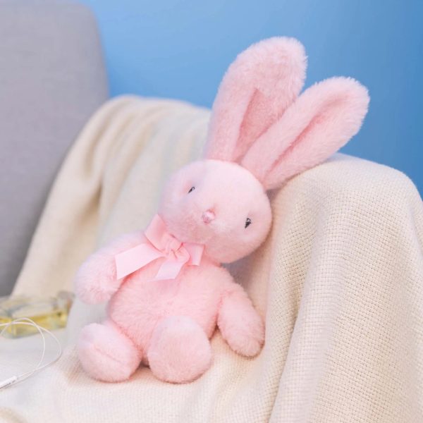 Kawaii Rabbit Plushie: Adorable Bow Tie Hug Doll for Creative Gifts