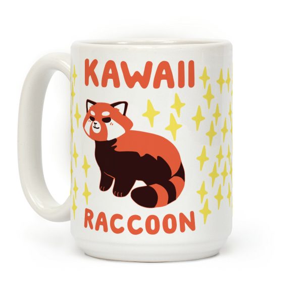 Kawaii Raccoon - Red Panda Coffee Mug Kawaii Raccoon - Red Panda Coffee Mug
