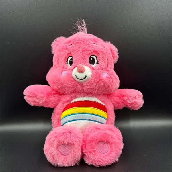 Kawaii Rainbow Bear Plush Toy - Colorful Anime Stuffed Doll for Room Decor
