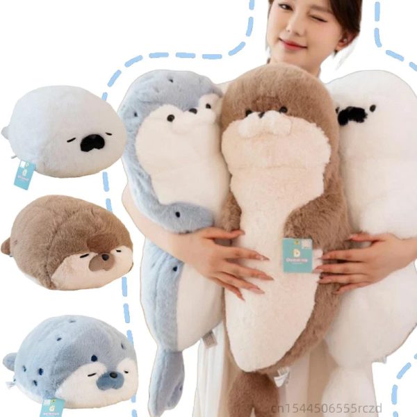Kawaii Sea Otter Plush Doll - Adorable Gift for Kids