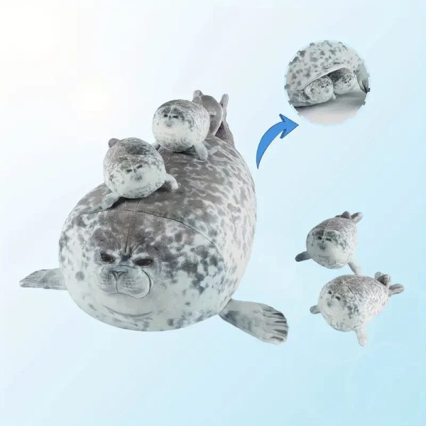 Kawaii Seal Family Plush Toys - Soft & Cuddly Gifts for All Ages Kawaii Seal Family Plush Toys - Soft & Cuddly Gifts for All Ages