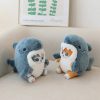 Kawaii Shark Cat Plush - Adorable Soft Stuffed Animal for Kids & Home Decor