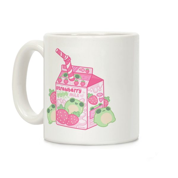 Kawaii Strawberry Frog Milk Coffee Mug Kawaii Strawberry Frog Milk Coffee Mug