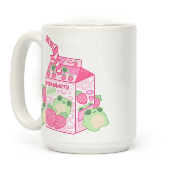 Kawaii Strawberry Frog Milk Coffee Mug Kawaii Strawberry Frog Milk Coffee Mug
