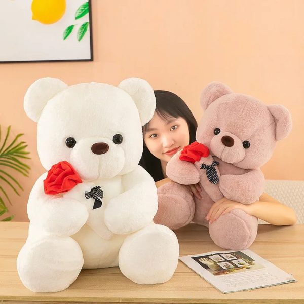 Kawaii Teddy Bear Plush Toy 25cm Romantic Gift