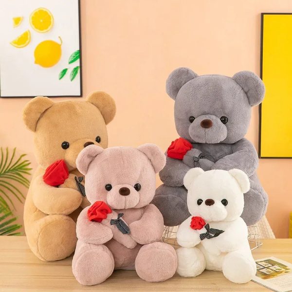 Kawaii Teddy Bear Plush Toy 25cm Romantic Gift