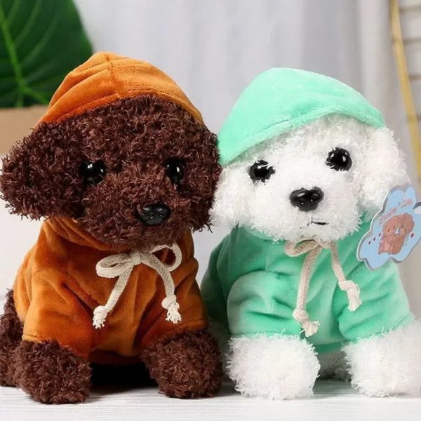 Kawaii Teddy Dog Plush Toy in Hoodie - Perfect Gift for Kids! Kawaii Teddy Dog Plush Toy in Hoodie - Perfect Gift for Kids!