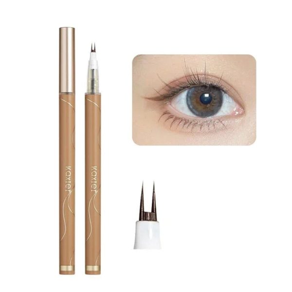Kaxier Double Tip Waterproof Liquid Eyeliner For Eye Makeup Slim Dual-Ended Cattle Fur Pencil Pen For Lower Lashes Kaxier Double Tip Waterproof Liquid Eyeliner For Eye Makeup Slim Dual-Ended Cattle Fur Pencil Pen For Lower Lashes