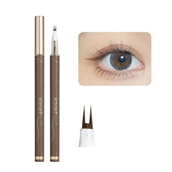 Kaxier Double Tip Waterproof Liquid Eyeliner For Eye Makeup Slim Dual-Ended Cattle Fur Pencil Pen For Lower Lashes Kaxier Double Tip Waterproof Liquid Eyeliner For Eye Makeup Slim Dual-Ended Cattle Fur Pencil Pen For Lower Lashes