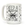 Keep a Pawsitive Catitude Coffee Mug Keep a Pawsitive Catitude Coffee Mug