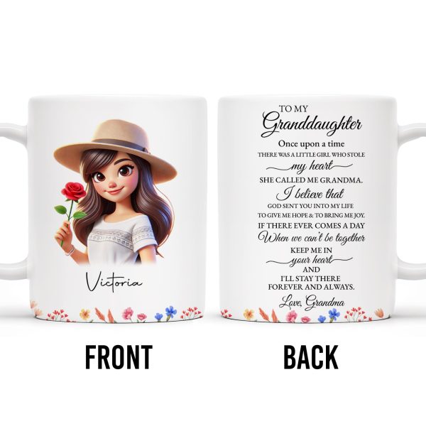 Keep Me In Your Heart Forever And Always Rose Girl Mug - Personalized Custom Coffee Mug - GDT185_MG Keep Me In Your Heart Forever And Always Rose Girl Mug - Personalized Custom Coffee Mug - GDT185_MG