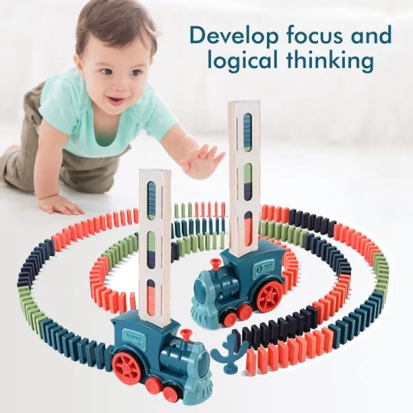 Kids Automatic Laying Domino Train Kids Automatic Laying Domino Train