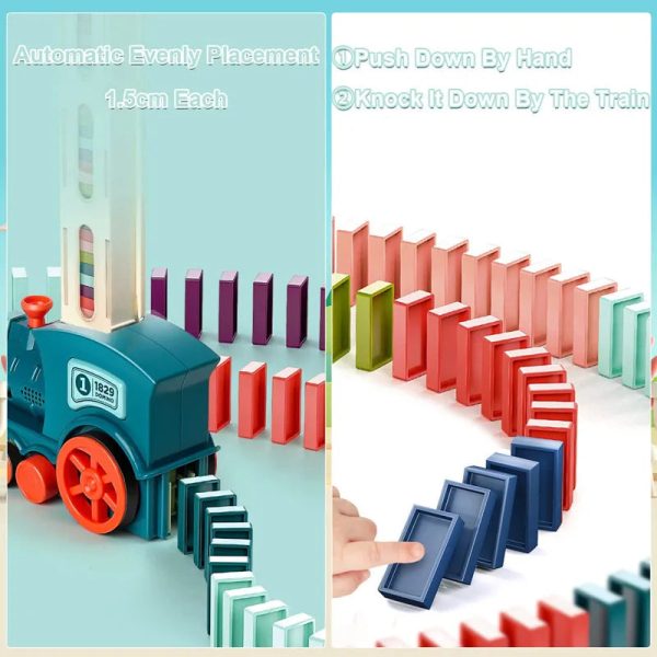 Kids Automatic Laying Domino Train Kids Automatic Laying Domino Train