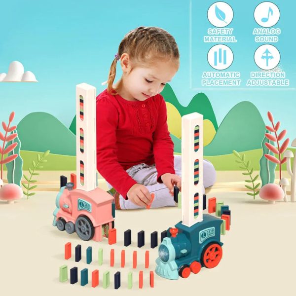 Kids Automatic Laying Domino Train Kids Automatic Laying Domino Train