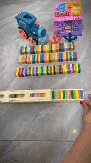 Kids Automatic Laying Domino Train Kids Automatic Laying Domino Train