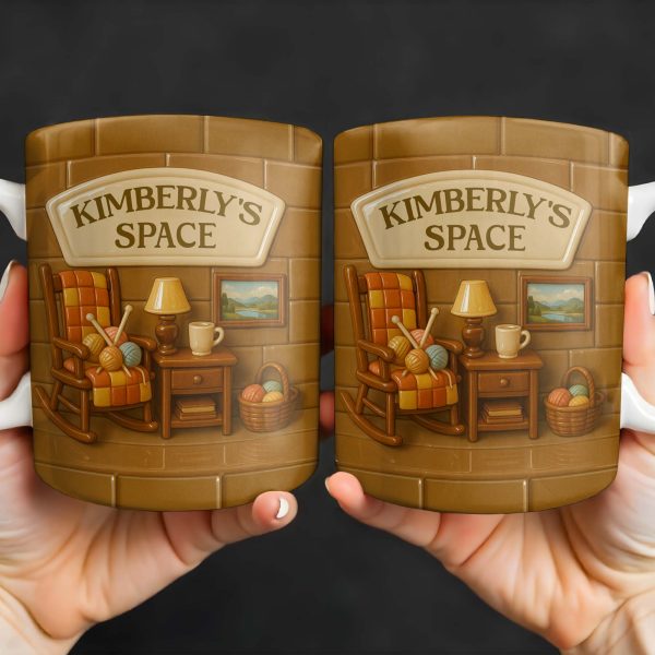 Kimberly's Space, Armchair and Cozy Home Decor - Personalized Custom Coffee Mug - GRM069_MG Kimberly's Space, Armchair and Cozy Home Decor - Personalized Custom Coffee Mug - GRM069_MG