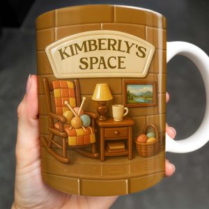 Kimberly's Space, Armchair and Cozy Home Decor - Personalized Custom Coffee Mug - GRM069_MG