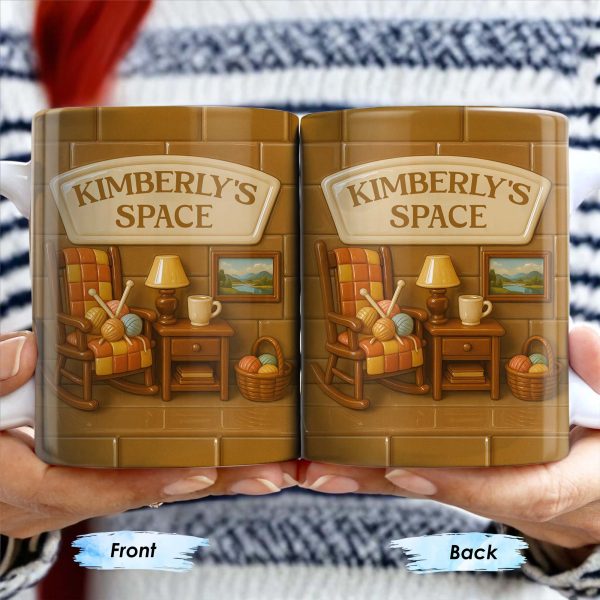 Kimberly's Space, Armchair and Cozy Home Decor - Personalized Custom Coffee Mug - GRM069_MG Kimberly's Space, Armchair and Cozy Home Decor - Personalized Custom Coffee Mug - GRM069_MG