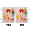 Kindergarten Teacher, Flower, Pencil, Scissors, Shirt with Tie - Personalized Custom Coffee Mug - TEACH004_MG Kindergarten Teacher, Flower, Pencil, Scissors, Shirt with Tie - Personalized Custom Coffee Mug - TEACH004_MG