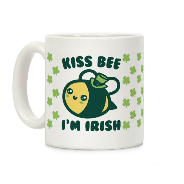 Kiss Bee I'm Irish Parody Coffee Mug Kiss Bee I'm Irish Parody Coffee Mug