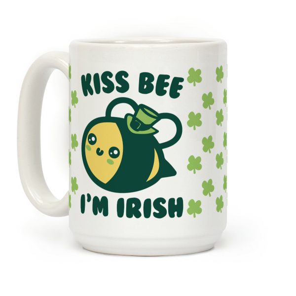 Kiss Bee I'm Irish Parody Coffee Mug Kiss Bee I'm Irish Parody Coffee Mug
