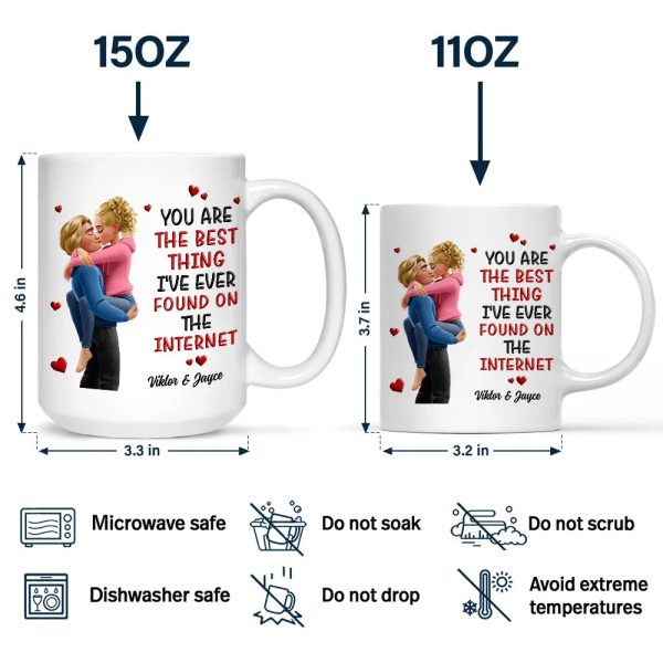 Kissing Couple 3D Best Thing Found On The Internet - Personalized Mug