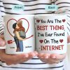 Kissing Couple Best Thing On The Internet - Loving, Anniversary Gift For Couple, Spouse, Husband, Wife - Personalized Mug Kissing Couple Best Thing On The Internet - Loving, Anniversary Gift For Couple, Spouse, Husband, Wife - Personalized Mug
