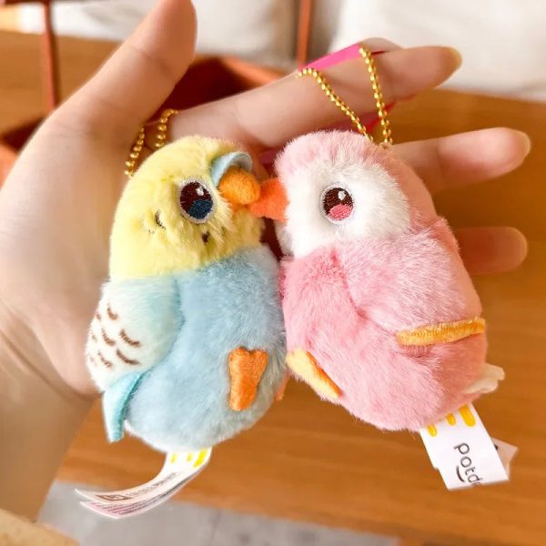 Kissing Couple Bird Plush Keychain Romantic Gift for Couples Kissing Couple Bird Plush Keychain Romantic Gift for Couples