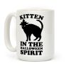 Kitten In The Halloween Spirit Coffee Mug Kitten In The Halloween Spirit Coffee Mug
