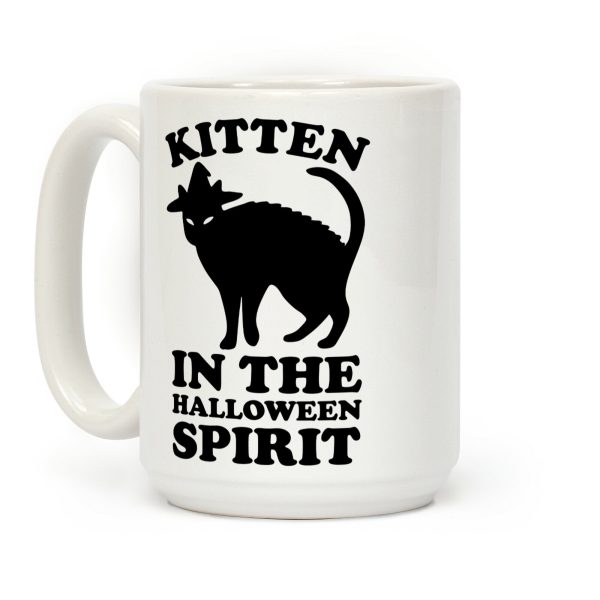 Kitten In The Halloween Spirit Coffee Mug Kitten In The Halloween Spirit Coffee Mug
