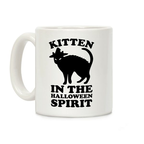 Kitten In The Halloween Spirit Coffee Mug Kitten In The Halloween Spirit Coffee Mug