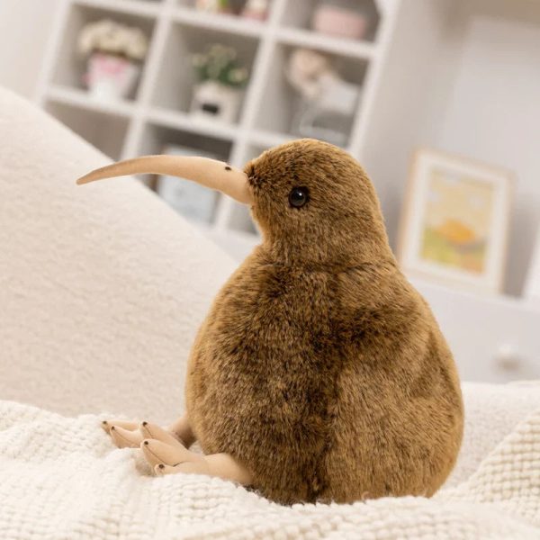 Kiwi Bird Plush Toy Soft Stuffed Animal Pillow for Home Decor