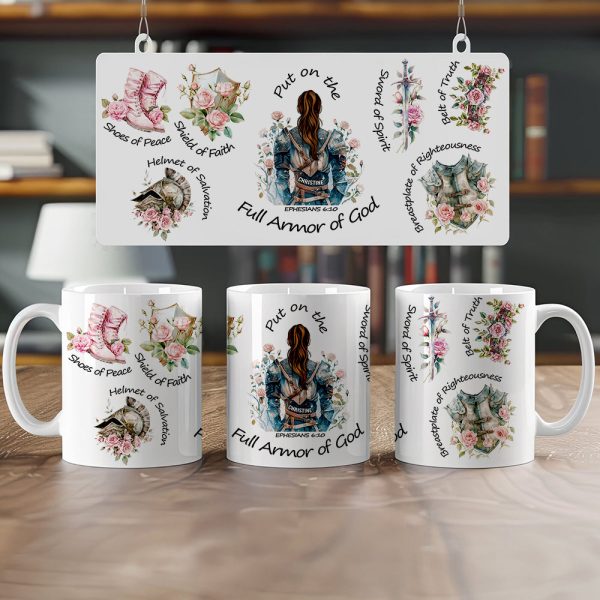 Kneeing Knight Mug Personalized Gifts for Faith Warriors 01HUDT090625