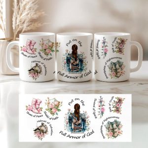 Kneeing Knight Mug Personalized Gifts for Faith Warriors 01HUDT090625