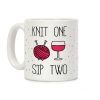 Knit One Sip Two Coffee Mug Knit One Sip Two Coffee Mug